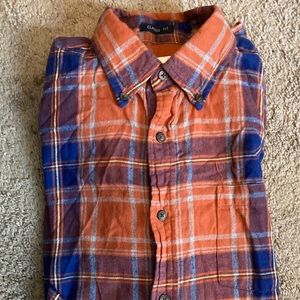 Orange\blue St. Johns Bay flannel